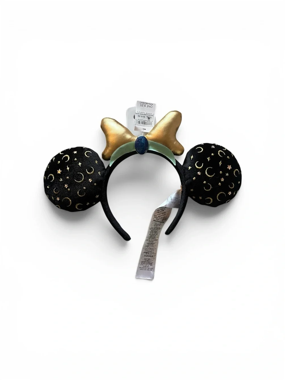 Disney Black & Gold Moon Star Minnie Ears Headband